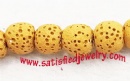 Round lava beads - LAVA0004