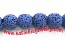 Round lava beads - LAVA0005