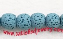 Round lava beads - LAVA0007