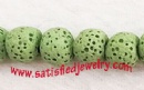 Round lava beads - LAVA0010