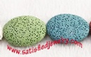 33.7x24.5mm Lava Oval beads - LAVA0025
