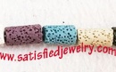 8mm x 11.5-16mm Lava beads - LAVA0041