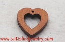 25.6x22.7x3.9mm Wood Bead - WOOD0076
