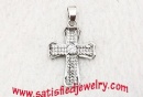 26x18.3mm Brass pendant with CZ - BPCZ0104