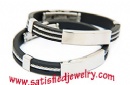 PU Stainless steel Bracelets - LEATHER0007