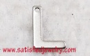 11x7.7mm Stainless steel Letters - STEEL0054