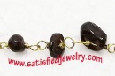 5x8mm Gemstone Brass chains - CHAIN0457